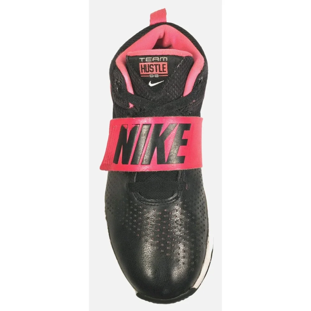 Nike Team Hustle D8 GS 'Black Racer Pink' Youth Basketball Shoes 5Y 881941-002